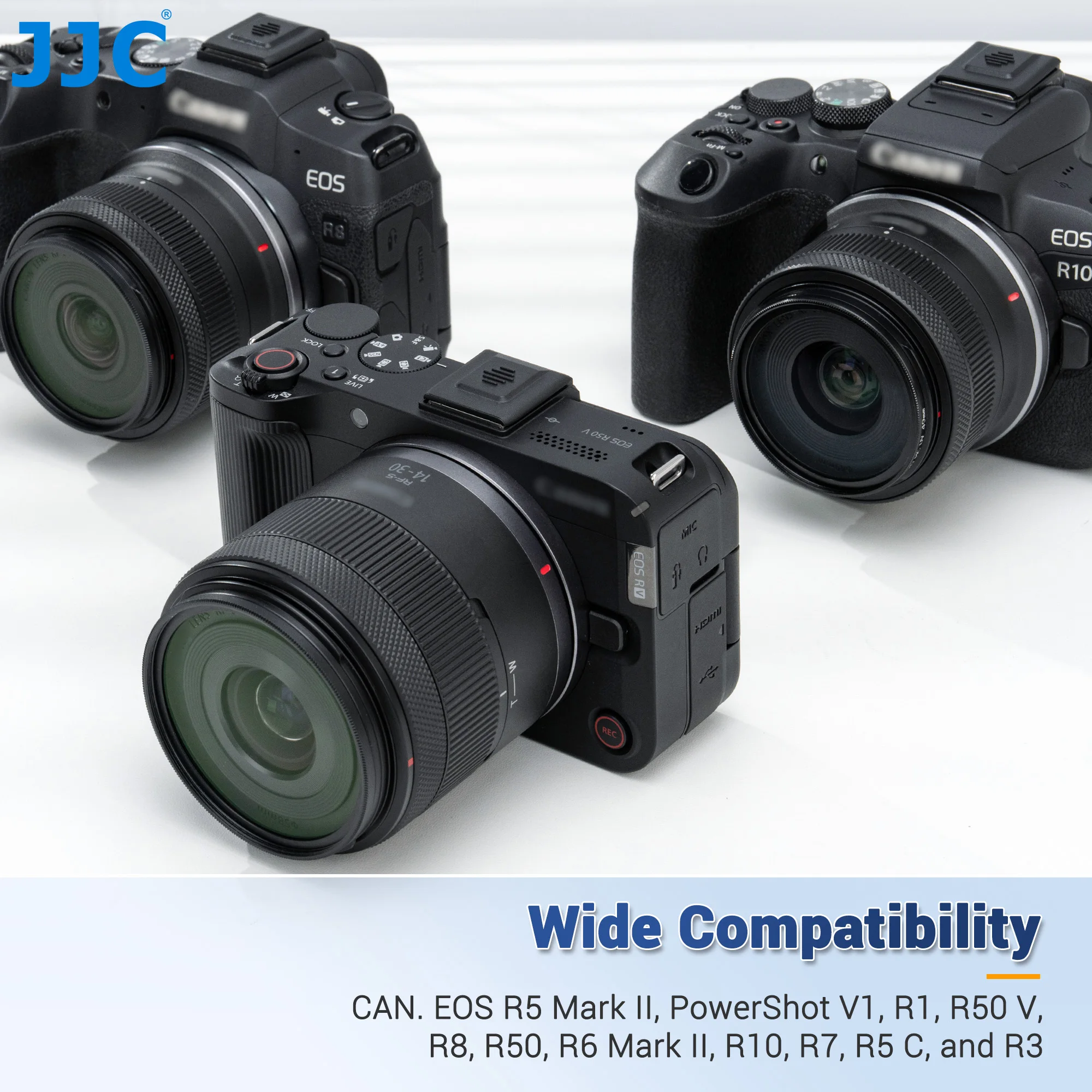 JJC Full Coverage Hot Shoe Cover for Canon R50 V PowerShot V1 R5II R6 V R6 Mark III II R10 R8 R7 R5C R3 R1 Replaces ER-SC2