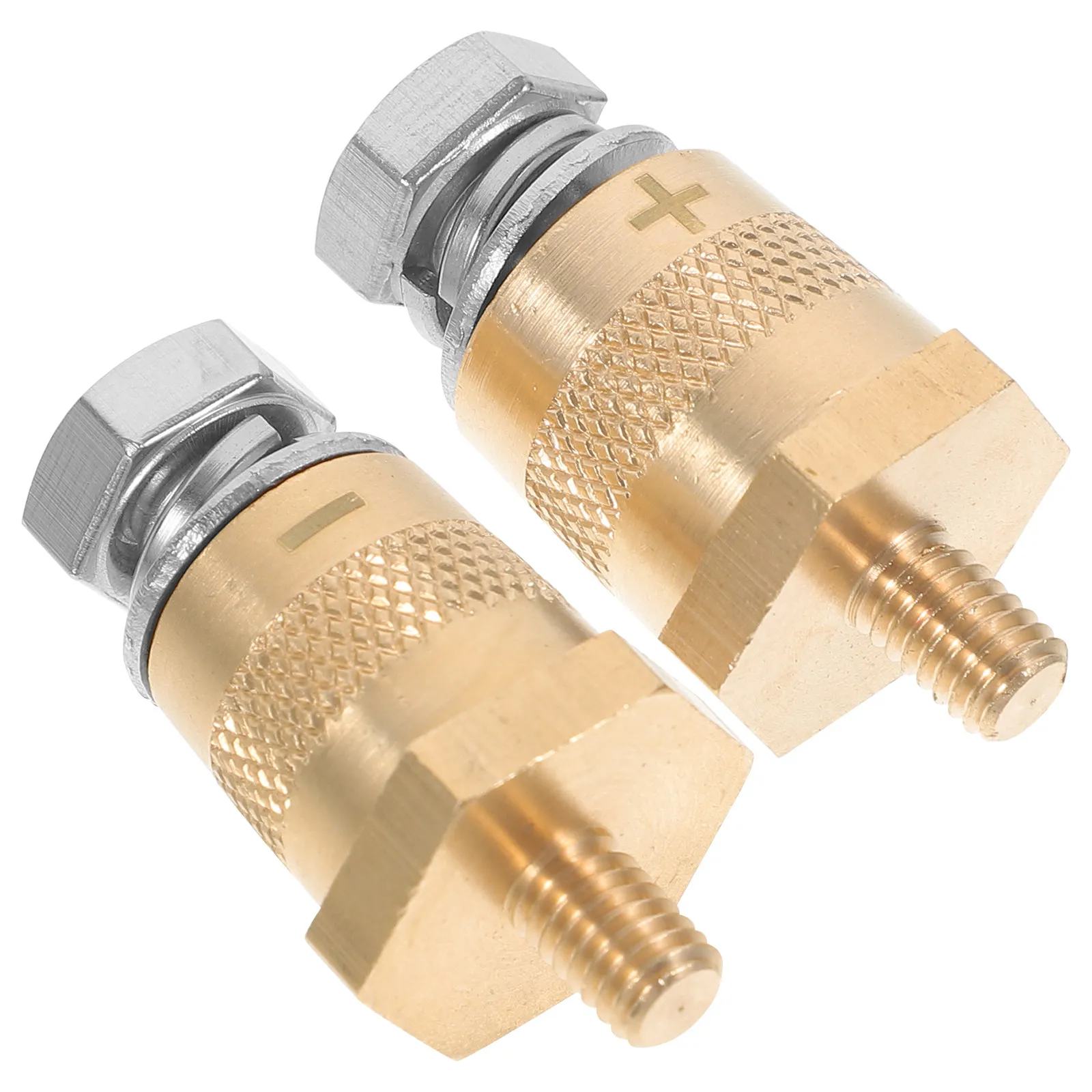 

2Pcs Car Battery Terminal Connectors Sturdy Metal Terminal Adapters Easy Install Upgrade Electrical System Car Battery Post