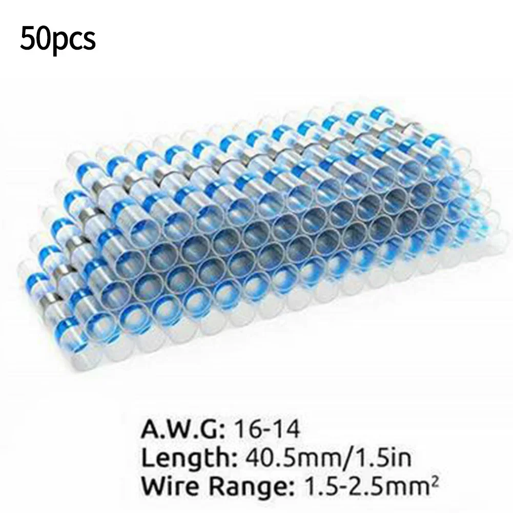 Versatile and Reliable Waterproof Soldered Seal Heat Shrink Sleeve Wire Butt Terminals Connectors 50 Assorted Sizes
