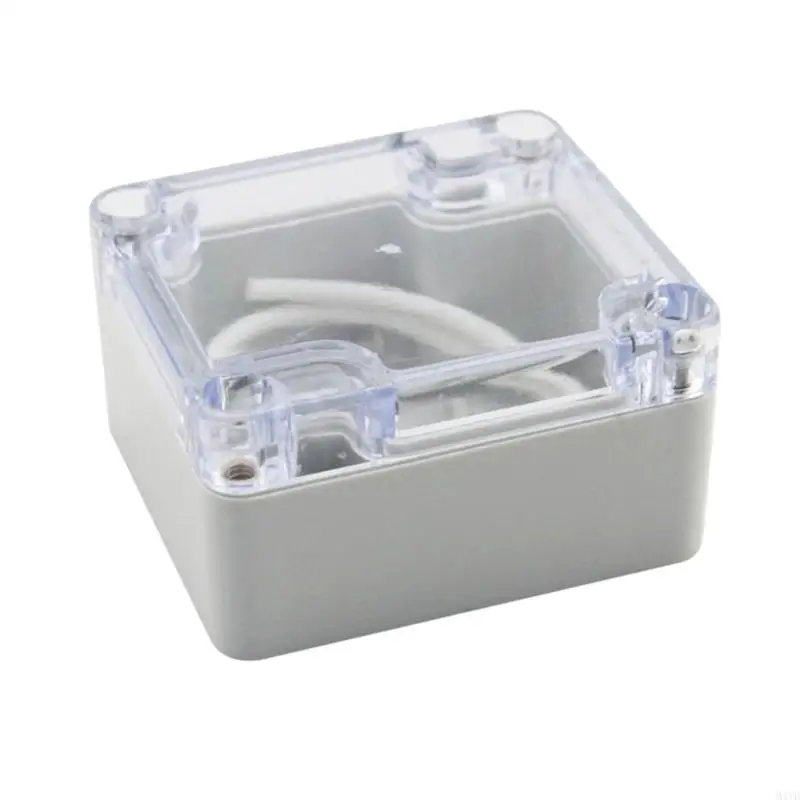 Electrical Box with Clear Lid, Electronic Transparents Cover Instrument for Gate Access Cable Routing, Board Housing, and M4YD