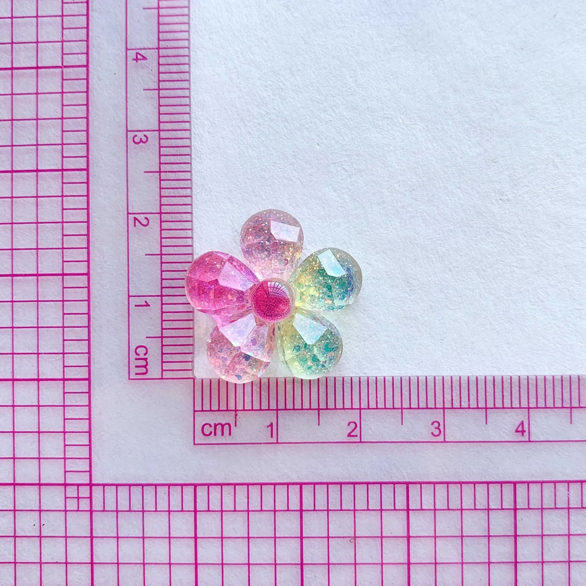 10pcs Mini Kawaii Cartoon Shining Flower Flat Back Cabochons Scrapbook Diy  Party Hairpin Accessories Home Decoration Craft