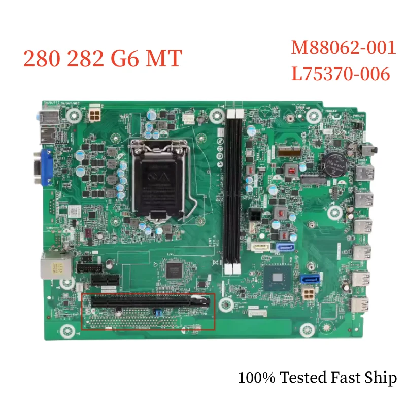 M88062-001 Voor Pk 280 282 G6 Mt Moederbord L75370-006 M88062-601 Lga1200 Ddr4 Moederbord 100% Getest Snel Schip