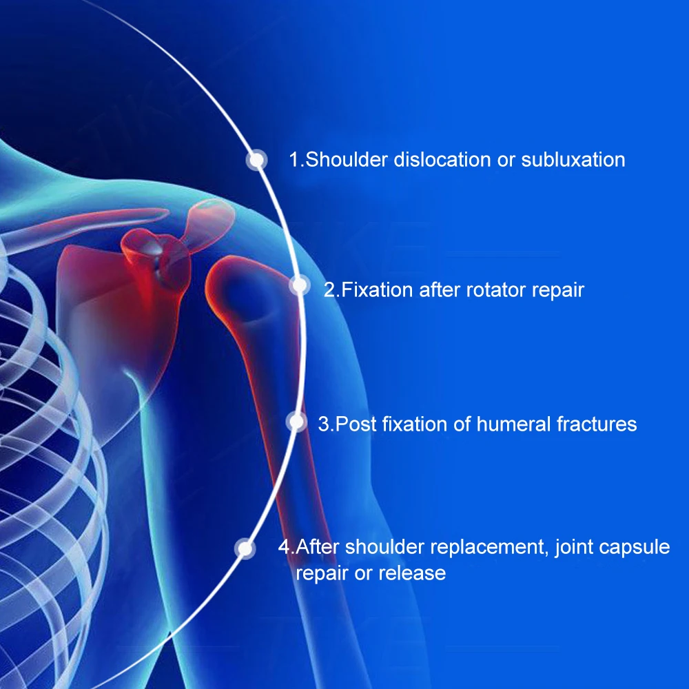 TIKE – attelle d'épaule, empêche la Subluxation et la Dislocation pour l'épaule hémiplégique, manchette de rotateur, Joint AC, déchirures du labron, écharpe de bras