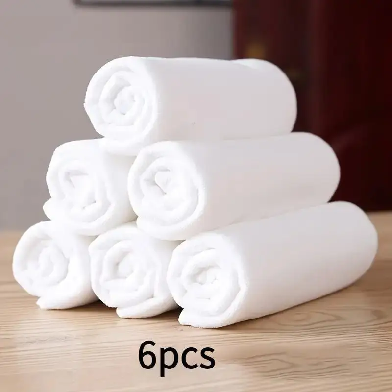 

White Microfiber Towels - Ultra-absorbent, Low Linting, Soft and Durable, with A Minimalist Design. Perfect for Kitchens, Gyms,