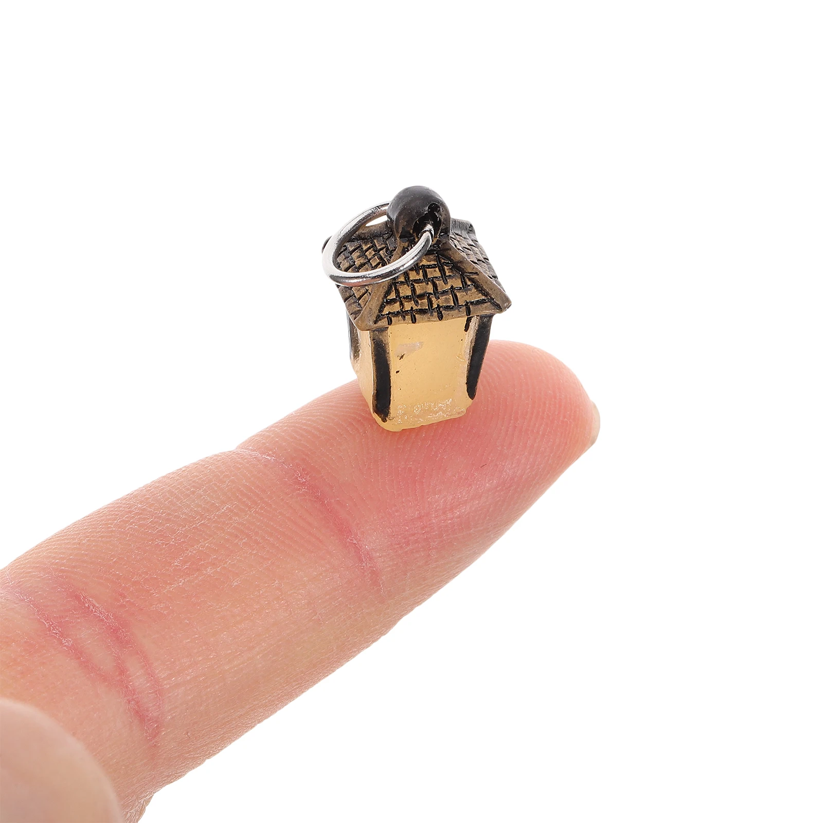 12 قطعة صغيرة مضيئة فانوس الديكور Diy بها بنفسك الحرفية تخطيط المشهد ديكور الراتنج الحرفية فانوس التصوير الدعامة اكسسوارات الديكور #2