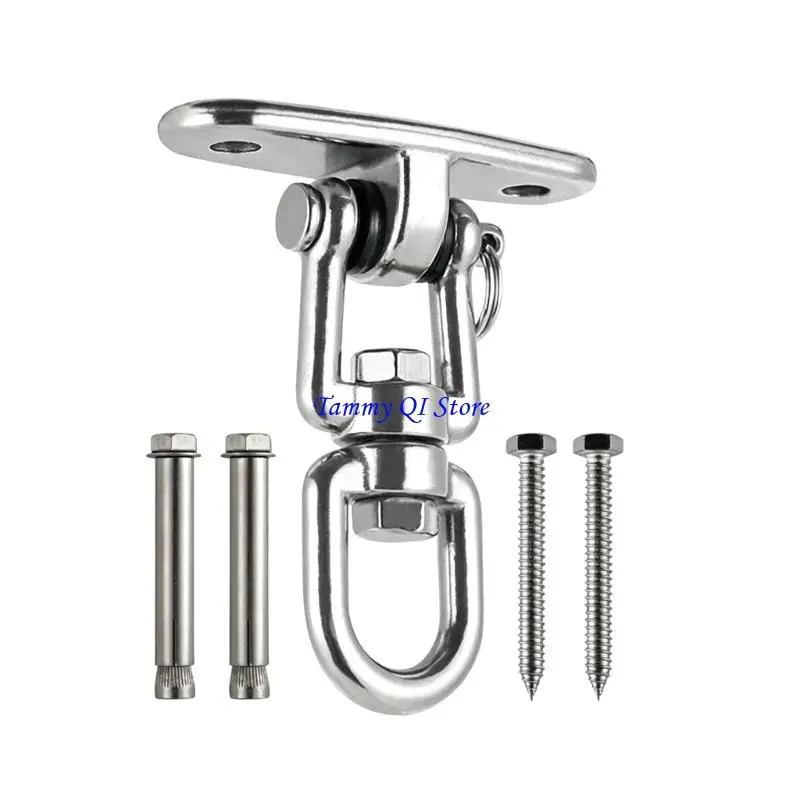 F1FD 360 Rotating Swing Hangers Hanging Brackets Stainless Steel Hammock Chair Hooks for Patio Chair and Porch Swing