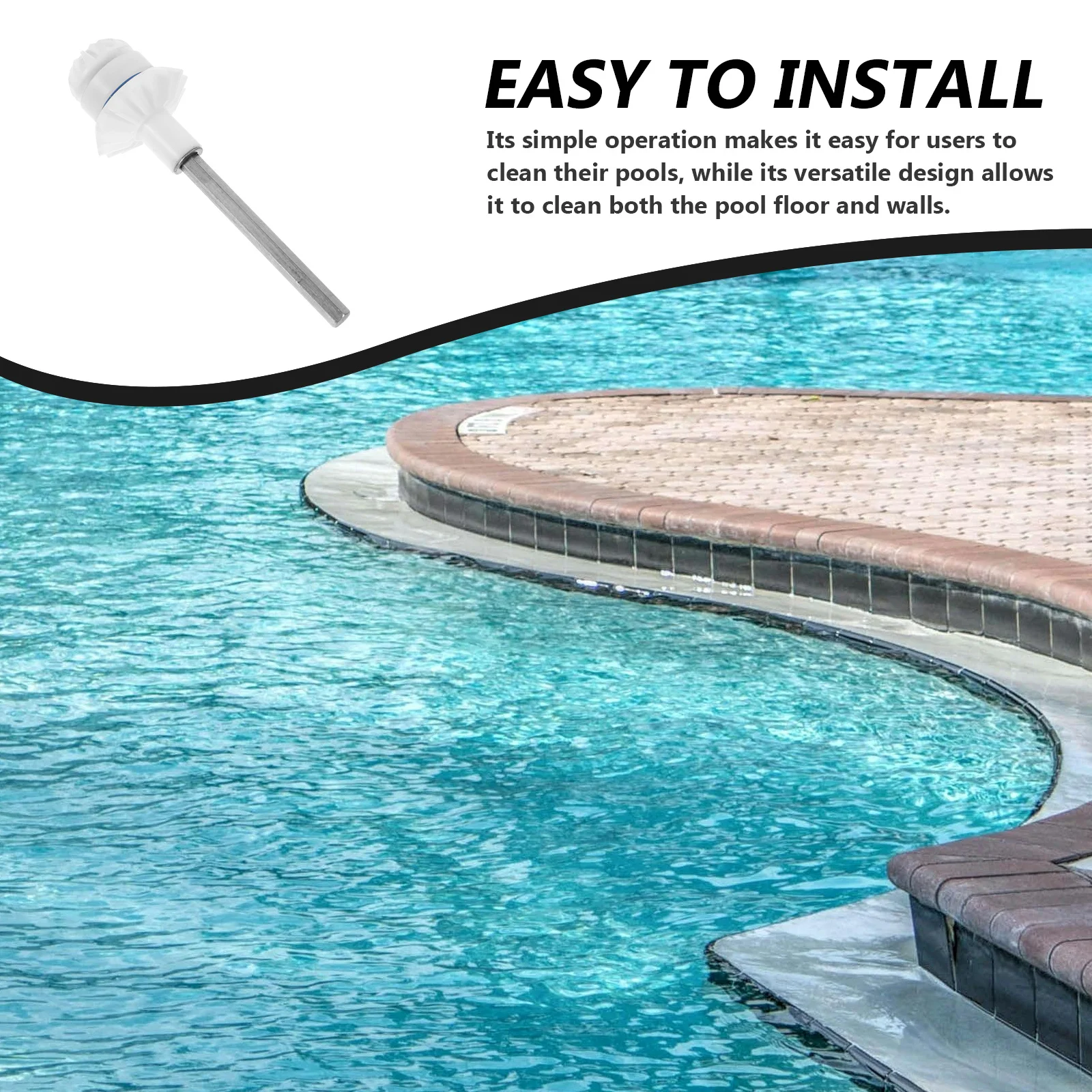 

Приводной вал для очистителя бассейна, металлическая запасная часть для R0527000, колесные подшипники, многофункциональный дизайн, эффективная очистка