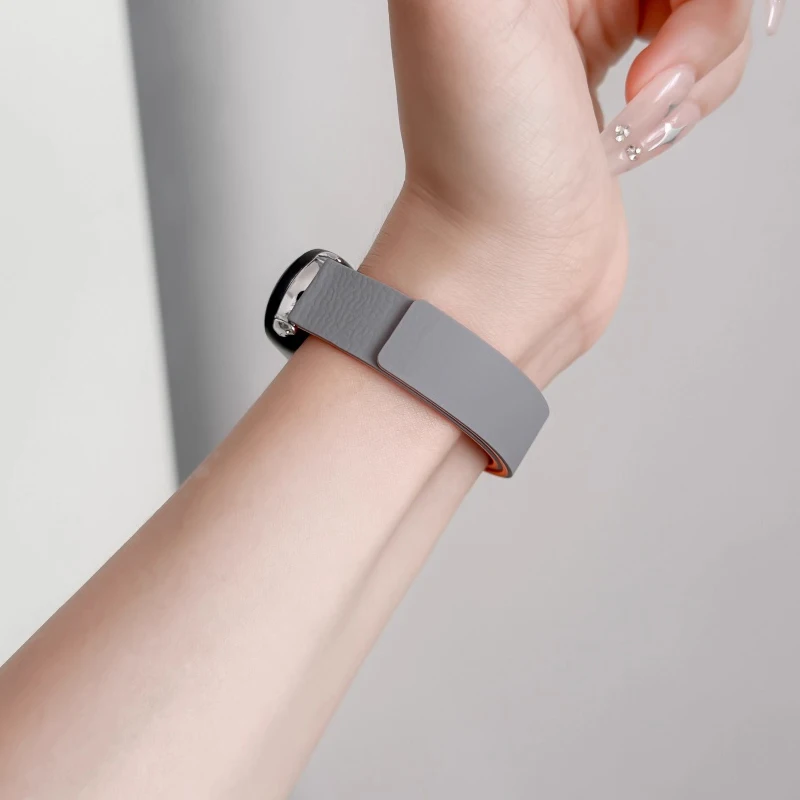 Magnetische Schleife Strap Für Xiaomi Mi Band 10 9 8, Silikon Armband Für Xiaomi Mi Band 8 9/10 Handgelenk gürtel Ersatz Zubehör – Detail 12