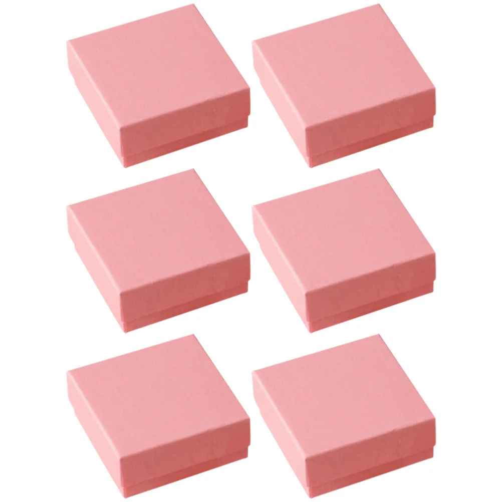 

6Pcs Jewelry Gift Boxes Cardboard Small Jewelry Boxes for Gift Earrings Rings Bracelets Storage Organizer with Lids