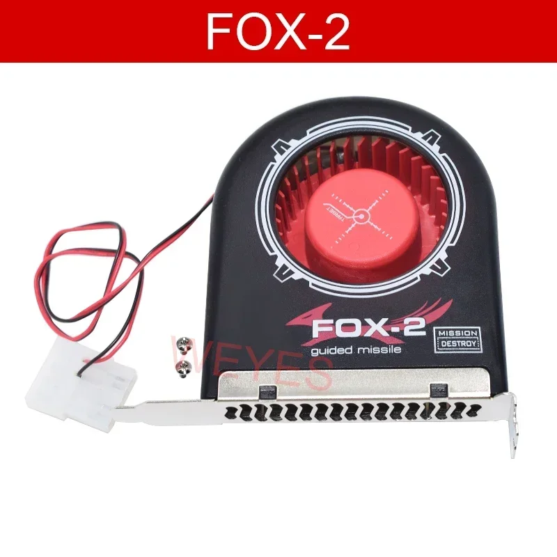 FOX-2 System Blower DC12V 2pin for Computer Chassis Cooling Fan PCI Slot Bit Fan Cooler Long Life Bearing Design High Air Flow