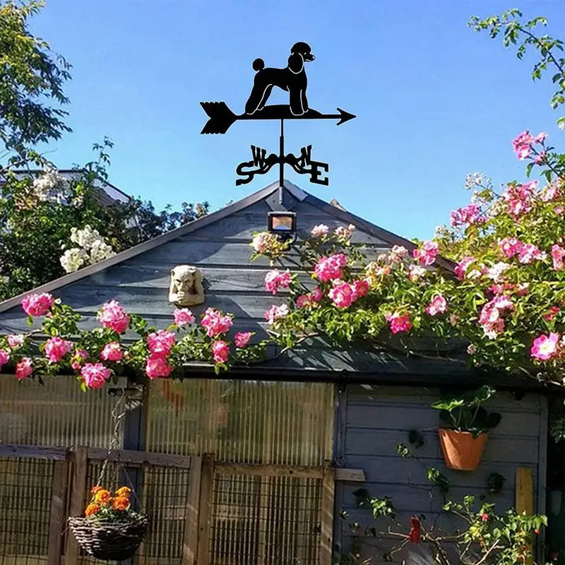 Metal Weathervane Wind Indicator Weather Vanes For Outdoor Animal Design Wind Direction Indicator For Porch Patio Roof Courtyard