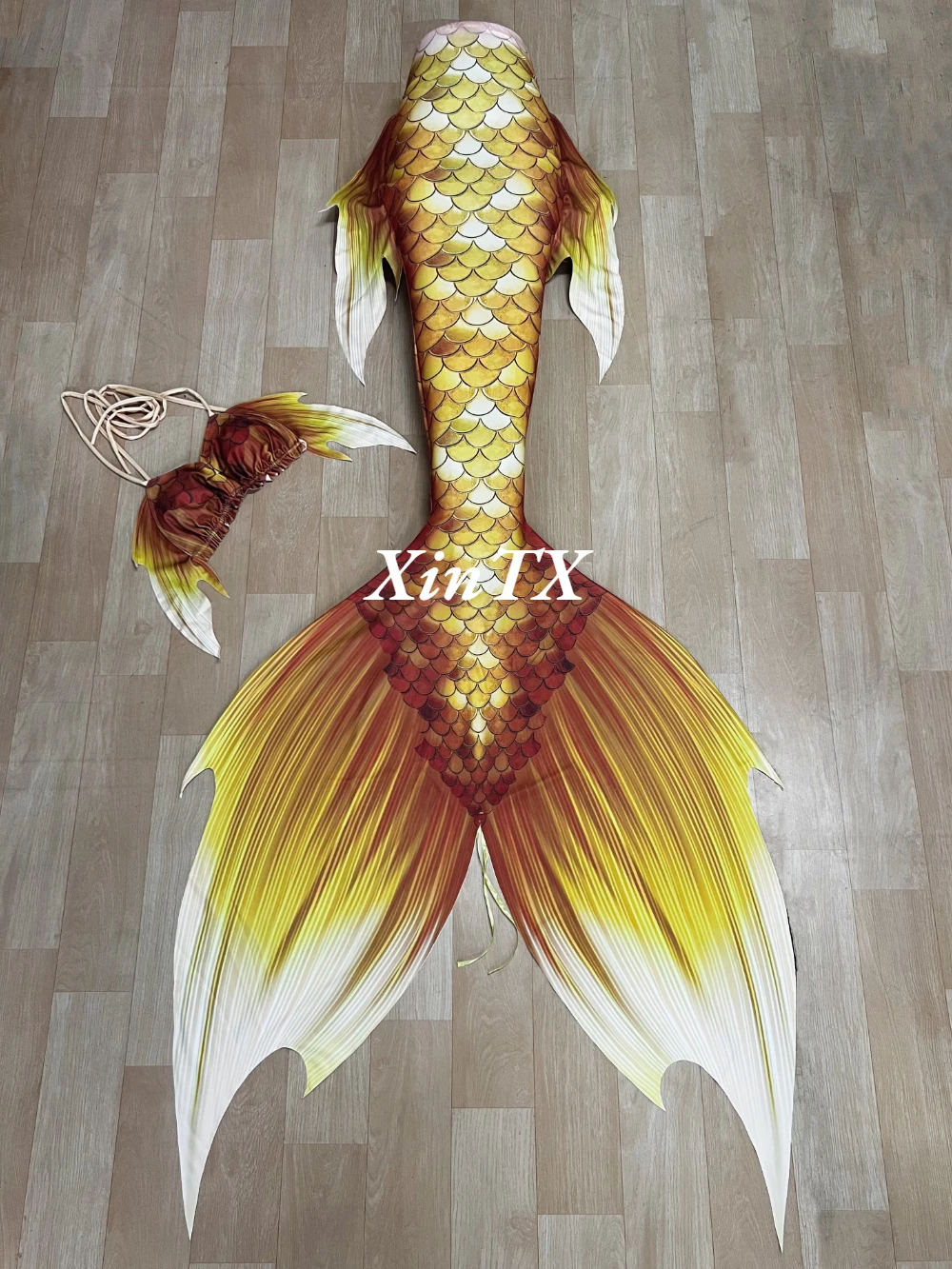 Adult Mermaid Tail Woman Swimwear Fish Scale Bikini Aquarium Swimming Light Thin Stretch Fabric Photo Photography Custom Size