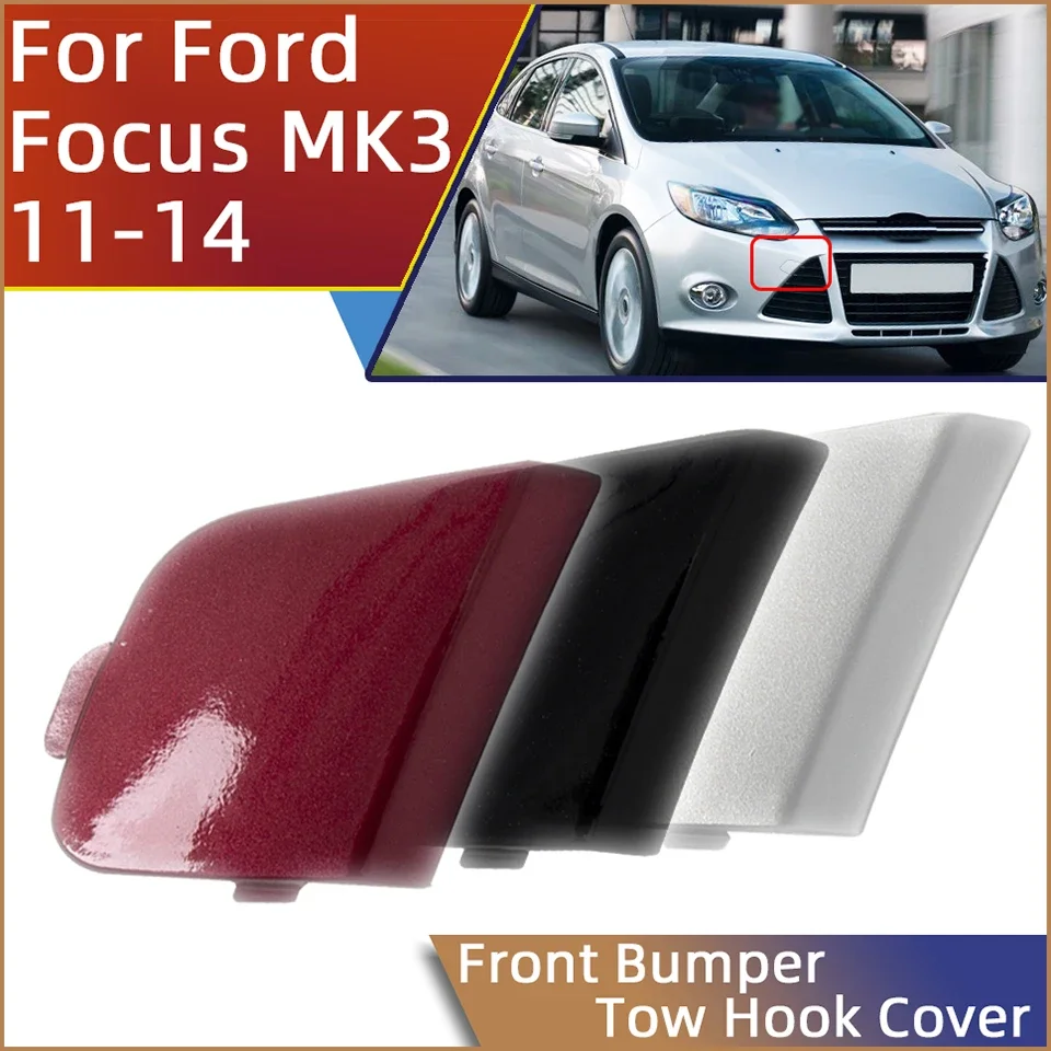 

Auto Front Bumper Tow Hook Cover Cap For Ford Focus 3 MK3 1.6L 2.0L 2012 2013 2014 Towing Hooking Trailer Hauling Eye Cover Lid