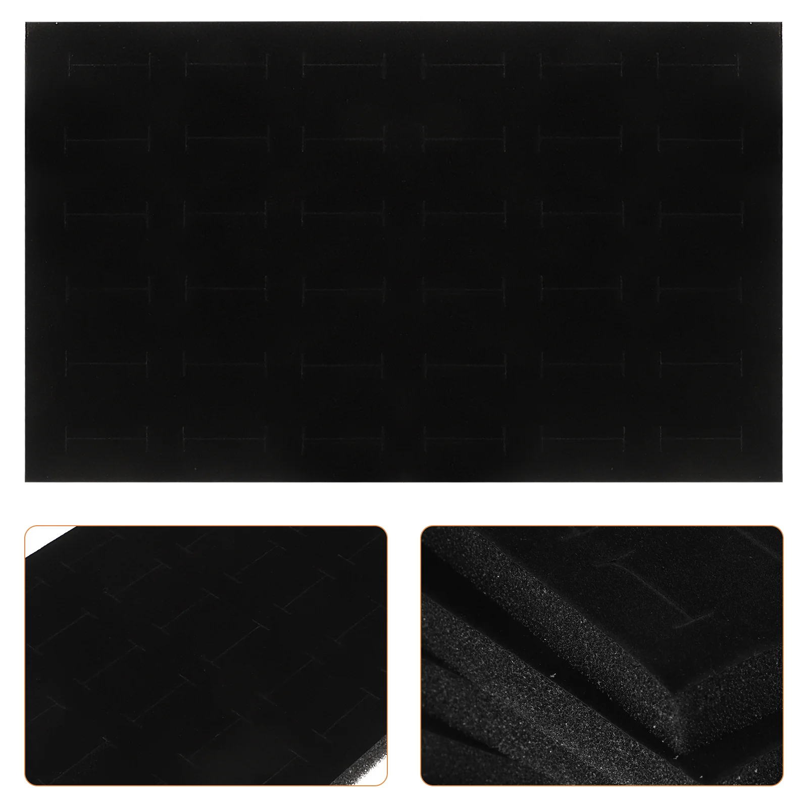 5 Pcs Ring Earrings Jewelry Storage Tray Stackable Display ganizer Box Holder Sponge Pad Insert Mat nament Container Bin