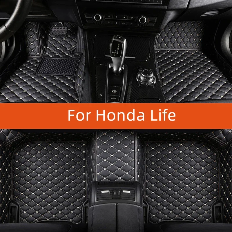 Custom Leather Car Floor Mat For Honda Life 2020 2021 2022 2023 2024 2025 2026 2027 2028 Car Mat Interior