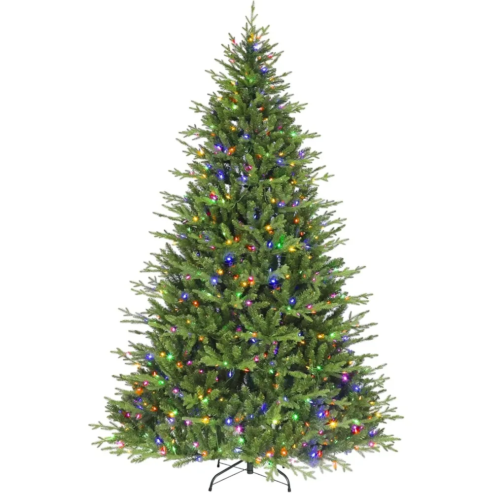 

7.5 ft Prelit Christmas Tree, 2806 PE&PVC Branch Tips, Frasier Grande Christmas Tree with 500 Color Changing Twinkly LED Lights.