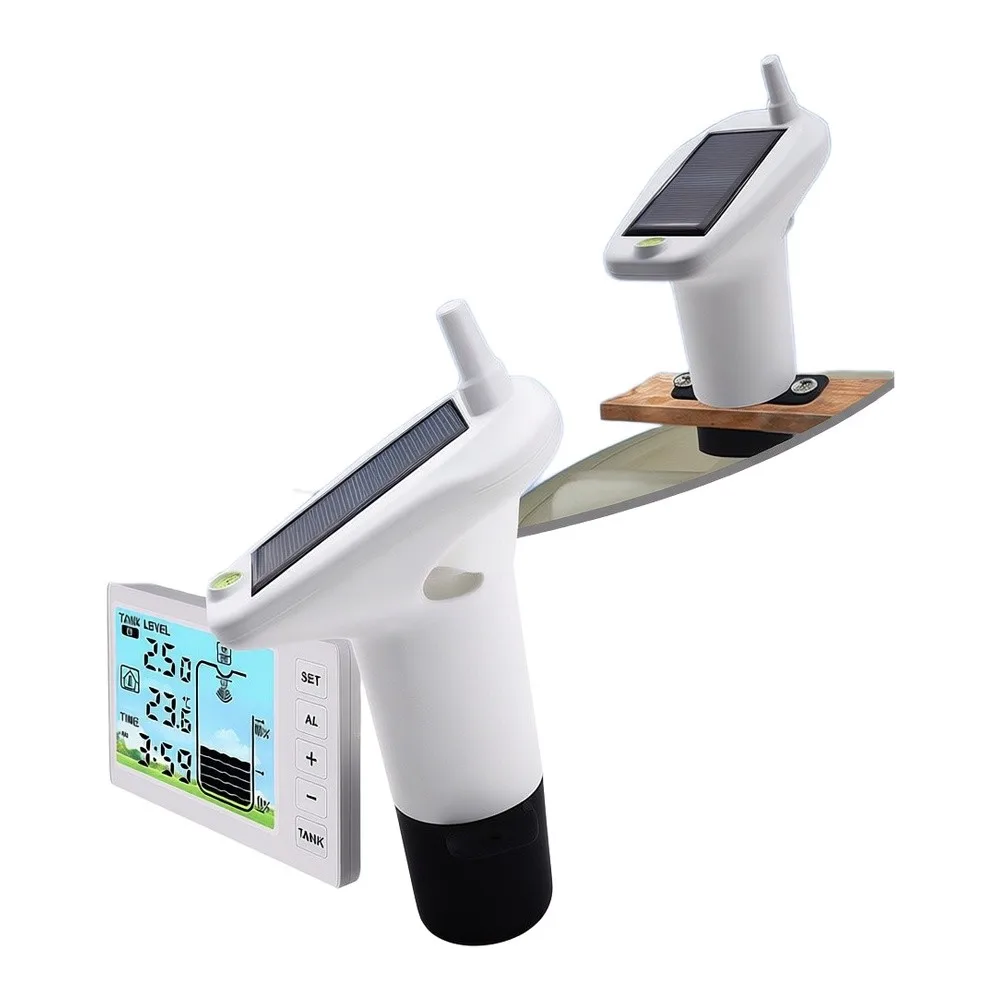 Backlight On for Solar Charging Backlight On Digital Water Level Gauge Solar Charging Digital Water Level Gauge