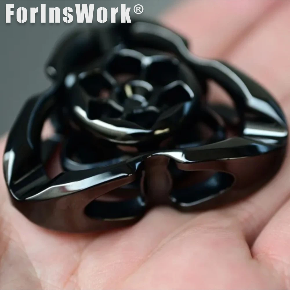 La couche intérieure de Luxe T MAX, conception creuse peut ajouter des perles de 6mm pour améliorer les sentiments de Rull Fidget Spinner