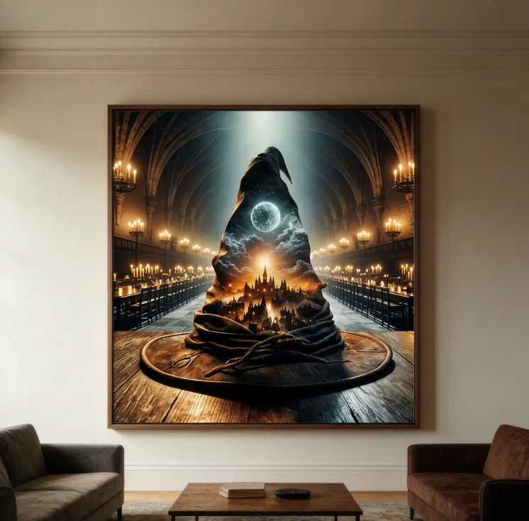 Rompecabezas del Castillo Mágico de Harry Potter, 1024 Piezas, Juego de Actividades Familiares Estimulante para Sala de Juegos, Dormitorio, Decoración del Hogar, Sin Marco