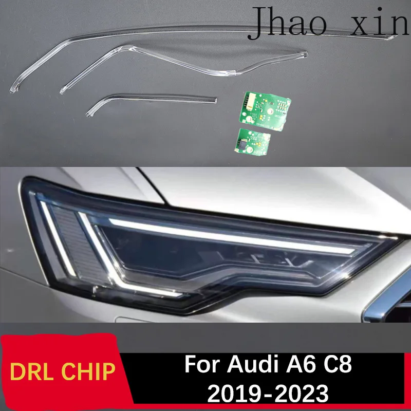 Image of Geeignet für Audi A6 C8 Weißlicht 2019-2023 Xenon-Version Autoscheinwerfer DRL CHIP Lampenröhre Angel Eye Leiterplatte Vorschaltgerät