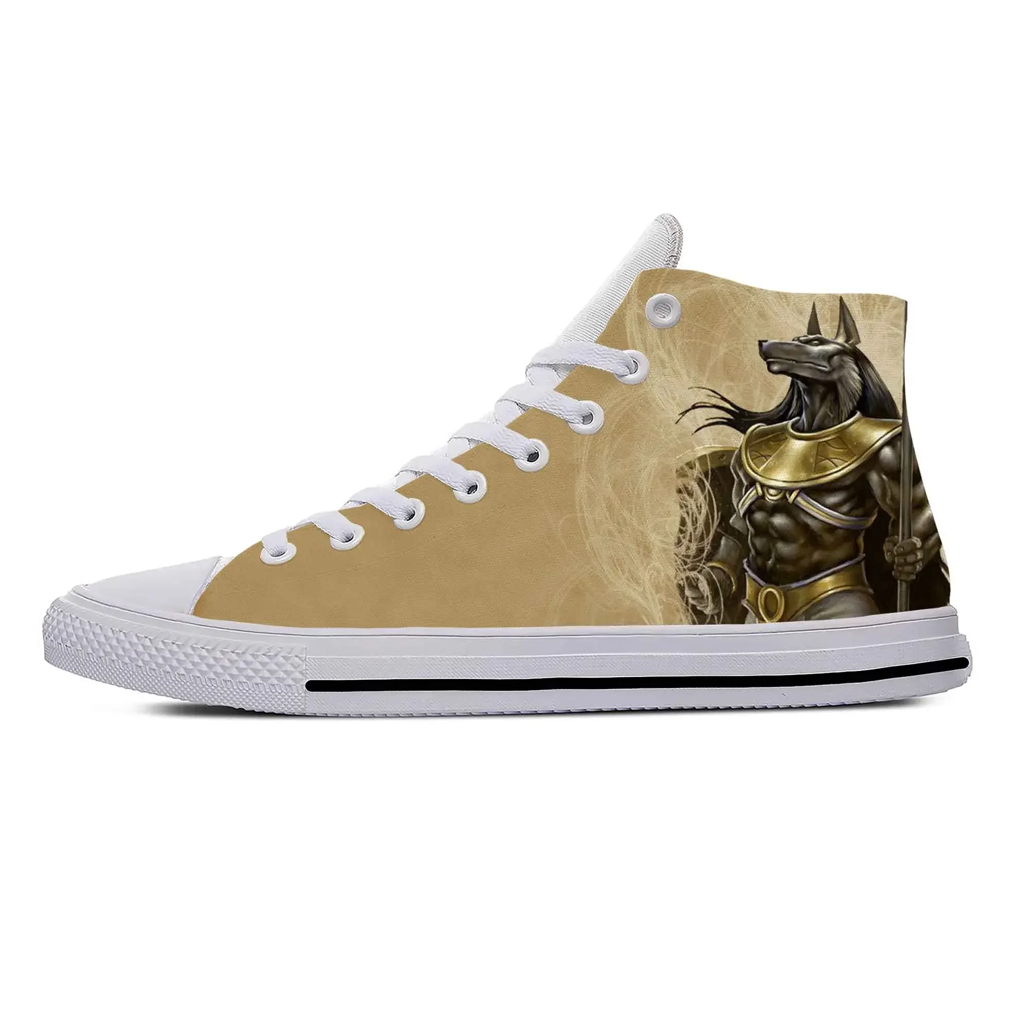 

Anubis Ancient Egypt Egyptian God Fashion Casual Cloth Shoes High Top Breathable Men Women Sneakers Lightweight Hot Board Shoes