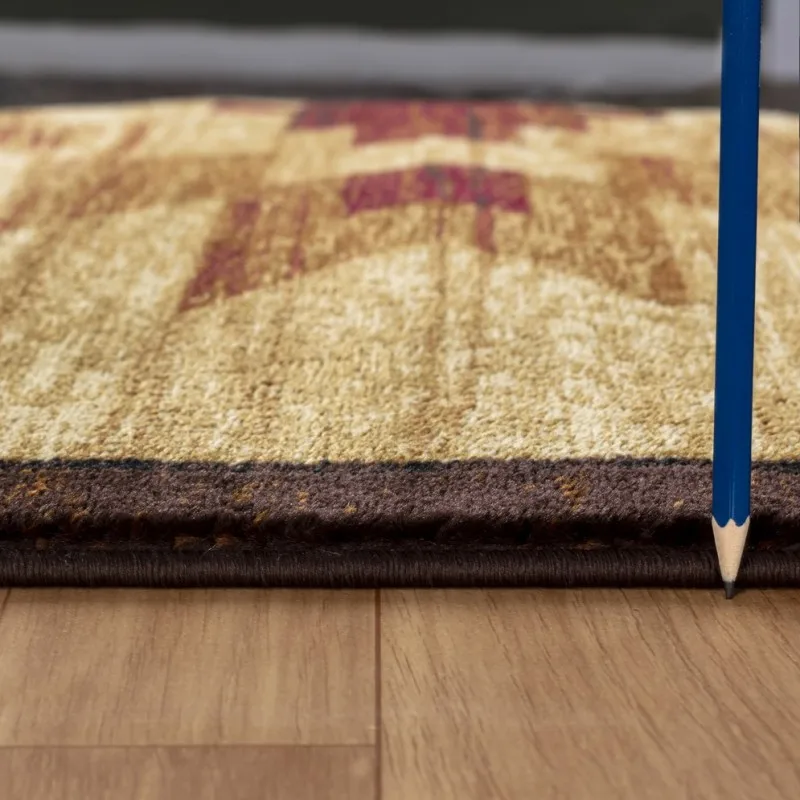 عش الطبيعة GC_CBL3006 متعدد 2 قدم 7 بوصة. × 7 قدم 3 بوصة. سجادة منطقة لودج #5