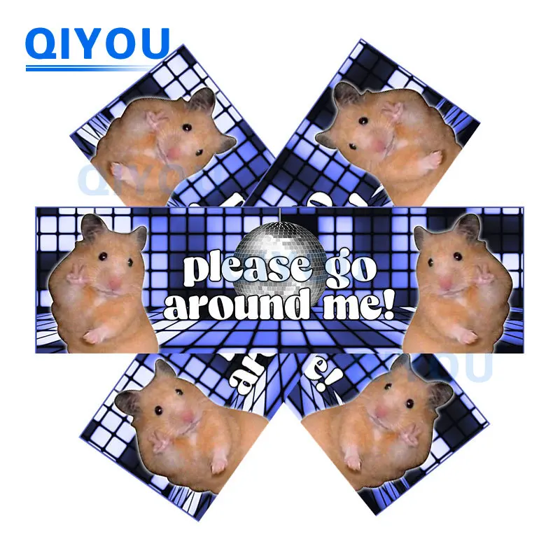 

Personalized Body Decoration Please Go Around Me Car Stickers Die-cut PVC Decal Used for Car Body Windshield Pull Rod Boxes