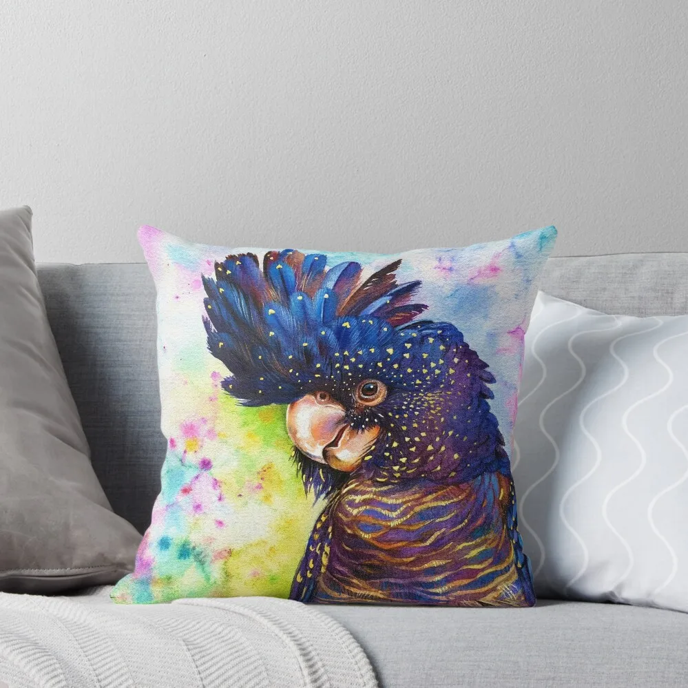 Black Cockatoo Throw Pillow Ornamental Pillow home decor items