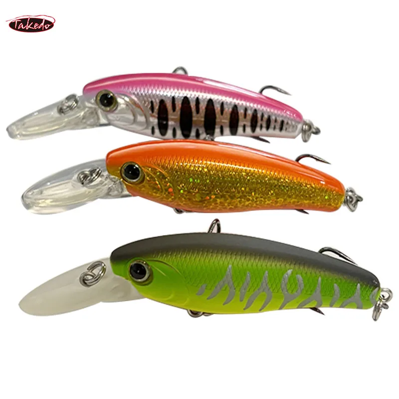 TAKEDO Smart Minnow LB50S – Señuelo flotante jerkbait para lubina - imagen 3