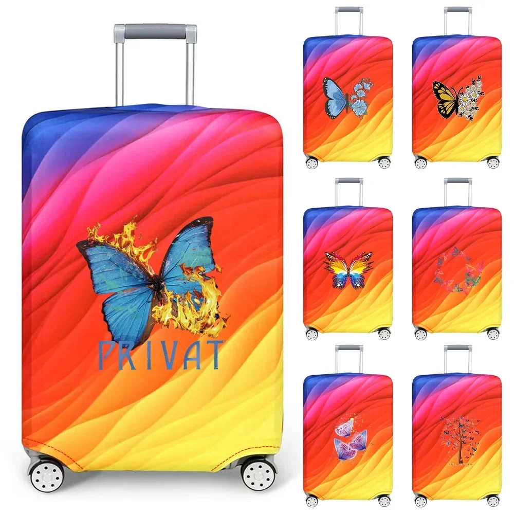 

Suitcase Protective Cover Wear Resistant Elastic Fabric Butterfly Series Dust Cover Durable Travel Case Cover for18-32inch