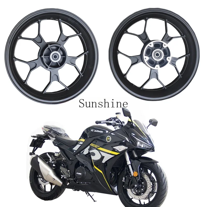 

Motorcycle front and rear wheel rims front 120-70-17 rear 150-70-17
