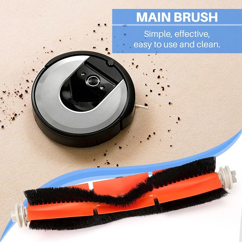 Robotic Vacuum Cleaner Spare Parts For Xiaomi Dreame D9 Centre Roller Side Brush Hepa Filter Mop Cloth Accessories