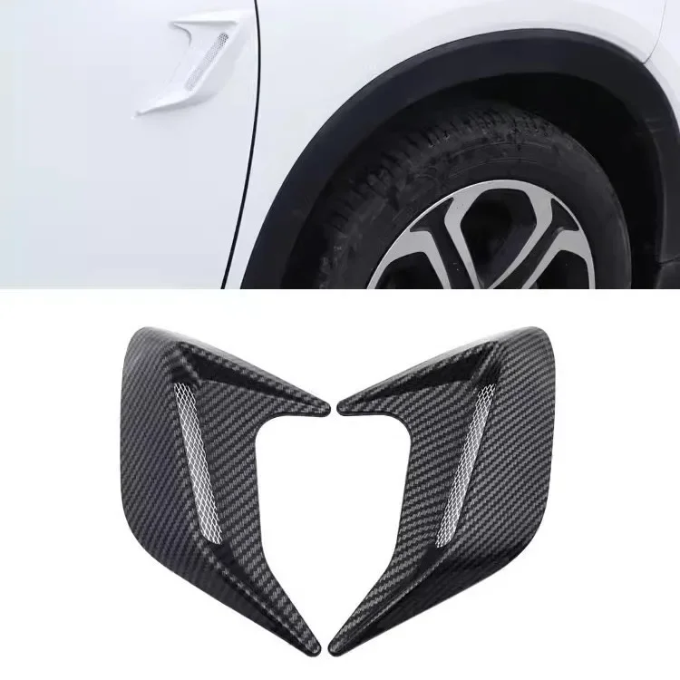 Carbon Fiber Universal Car Shark Gills Fender Side Air Flow Outlet Vent Decoration Sticker Trim Cover Decal Car Styling