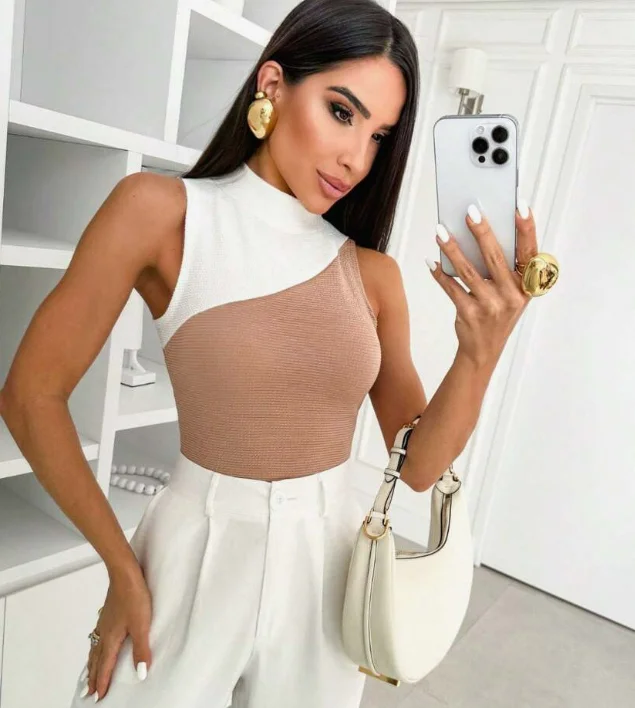 WINTER BODY FEMININE FREEE GRATIS FASHION BODYSUIT BLOCK STYLUS