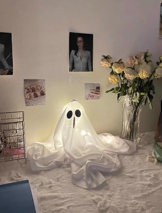 

Luminous ghost hanging ghost lamp pendant Halloween outdoor courtyard horror atmosphere decoration scene arrangement props