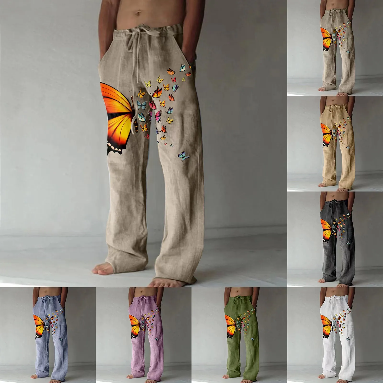 New 3D printed street trendsetter oversized casual wide leg pants sports pants clothing men's clothing men's pants men's clothin