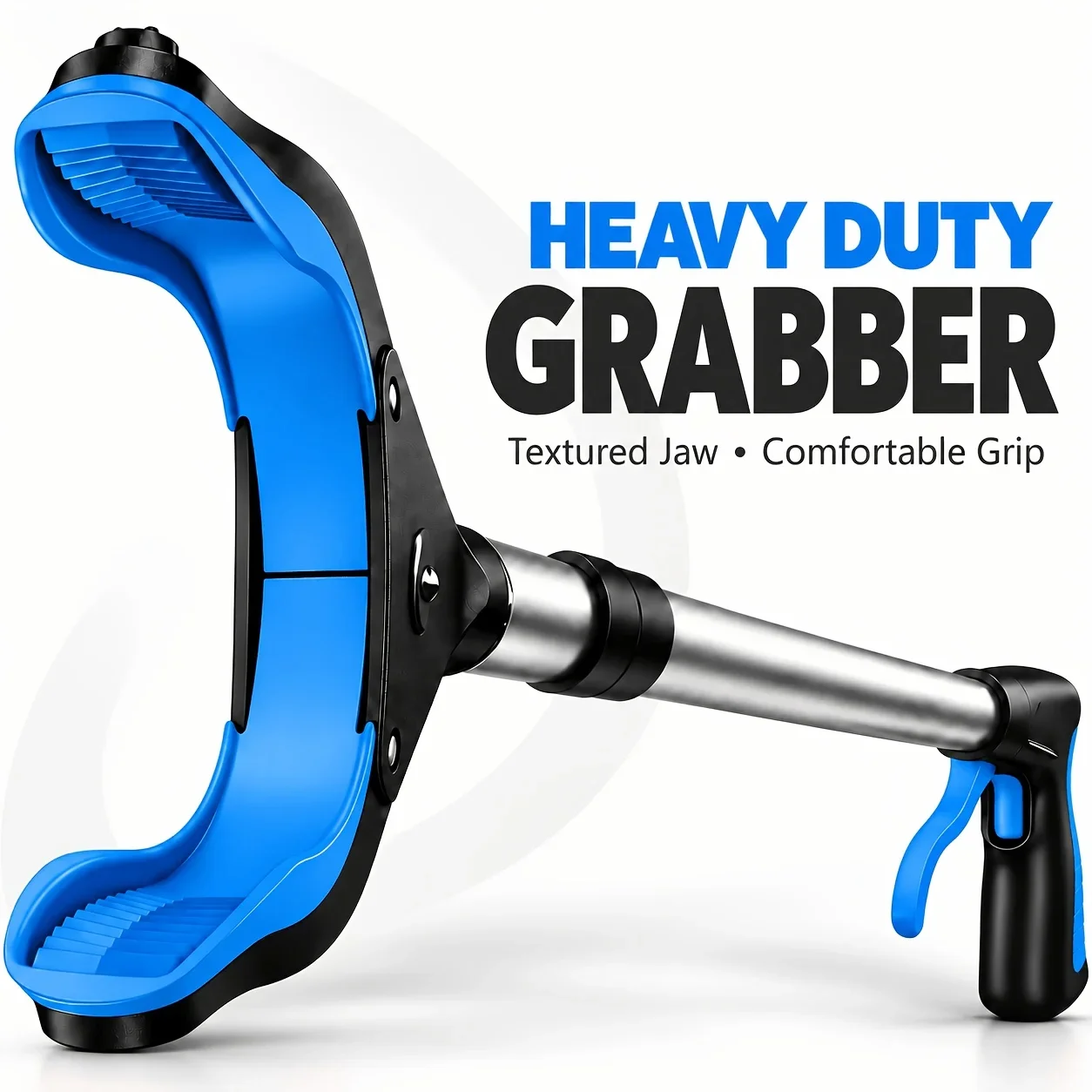 Foldable Grabber Reacher Tool, 360° Rotating Jaw, Long Handle Pick Up Tool for Seniors, for Home Garden Outdoor Cleaning
