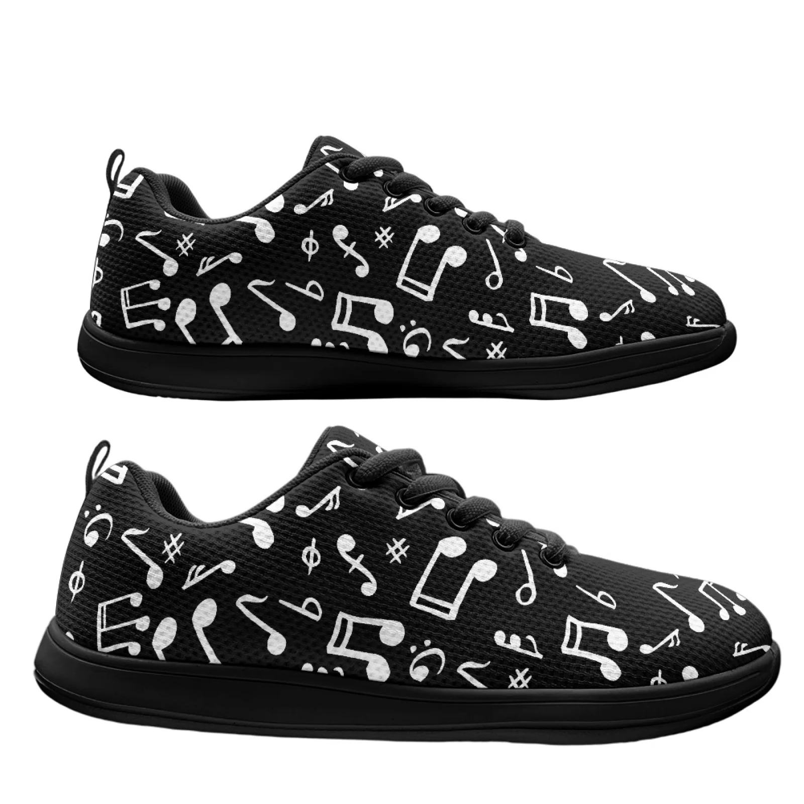 PENSTROLL Musical Note Design Non Slip Walking Shoes for Mens Mesh & EVA Skateboard Shoes Mens Walking Shoes