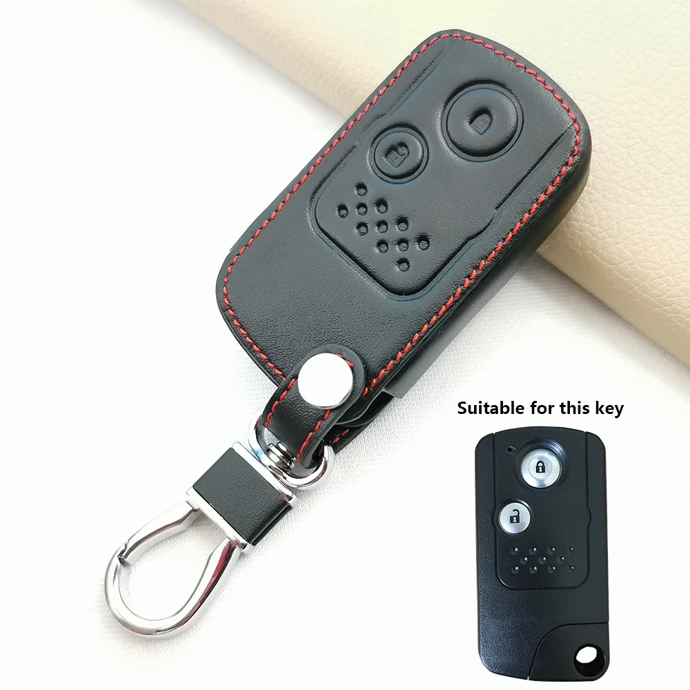 Soft Leather Car Remote Case Key Cover for Honda Spada StepWgn RG1 Freed Spike Ge6 Fit Jazz Shuttle GP2 2/4 Button Keyless Shell