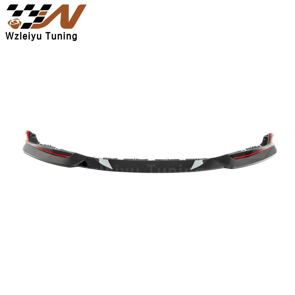 R Style Dry Carbon Fiber Front Bumper Lip Fit For BMW G87 M2 High Quality Fitment