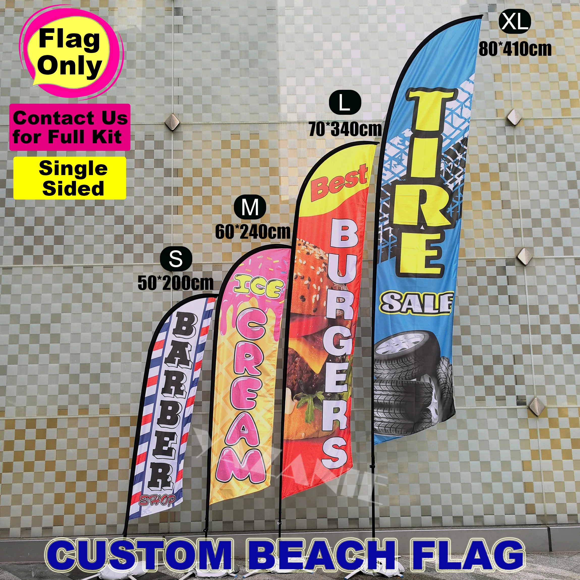 Custom Printing Beach Feather Flag Free Design Outdoor Advertising Single Double Sided Event Swooper Business Teardrop Flags