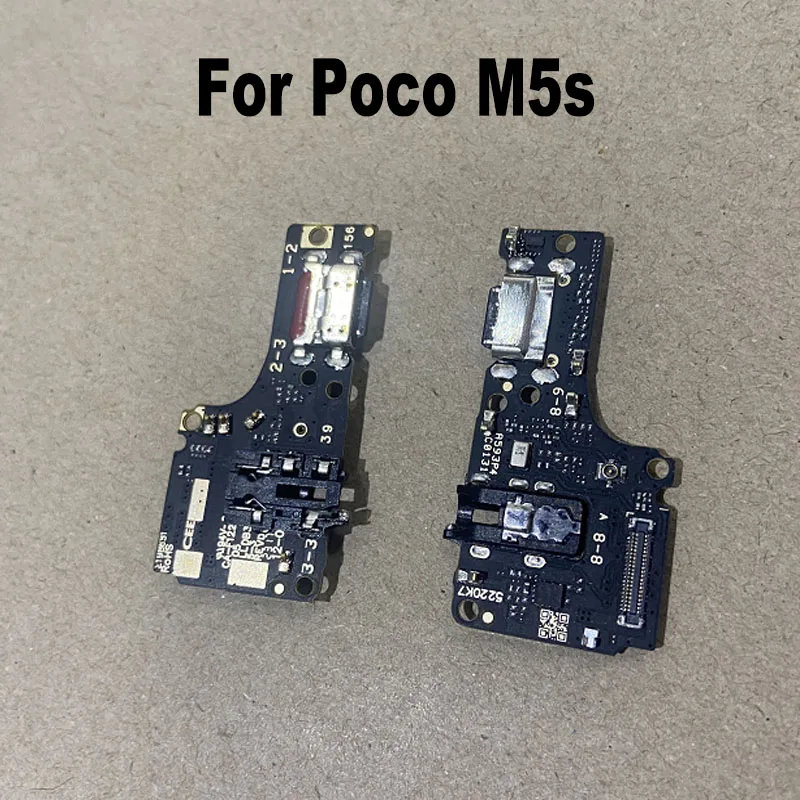 For Xiaomi Poco M5s Fast USB Charging Dock Port Mic Microphone Connector Board Flex Cable Repair Parts Global