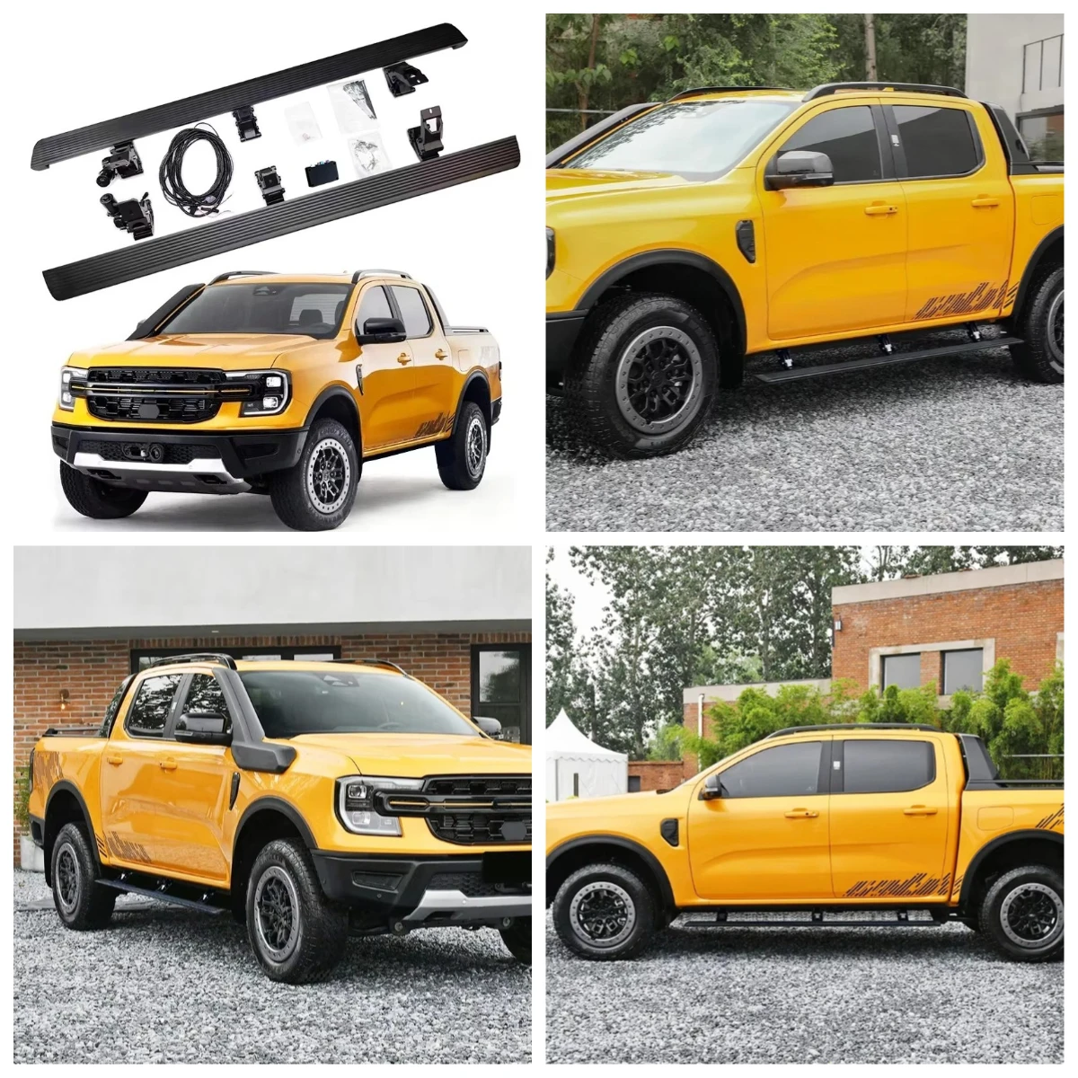 

Stlf Automatic Electric Power Side Step Running Board For Ranger Crew Cab 2019-2024