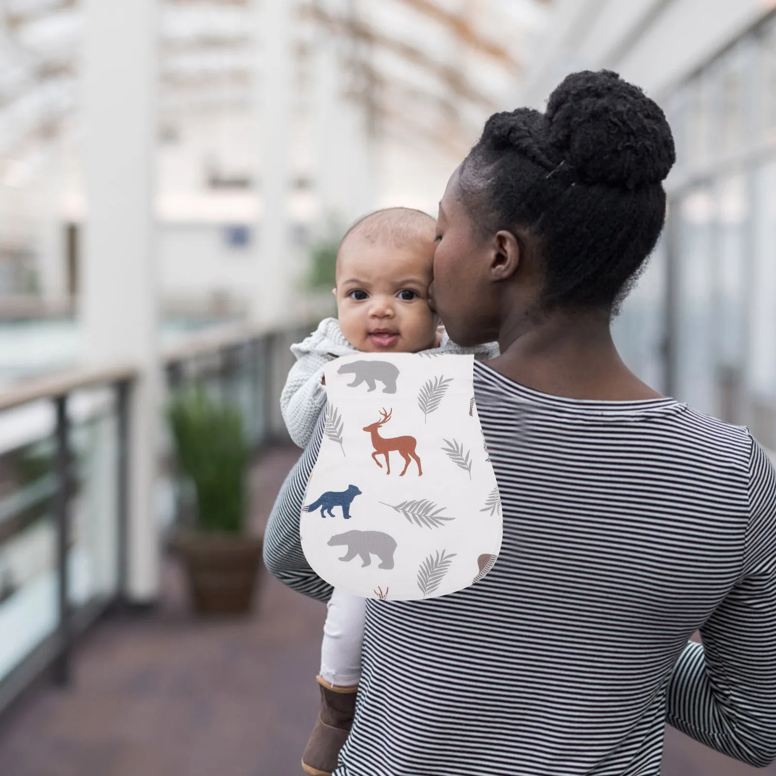 3 قطعة مجموعة قماش تجشؤ الطفل القطن الغنية تجشؤ الملابس الجلد ودية ماصة قابل للغسل لحديثي الولادة البصق حماية الرعاية اليومية #4