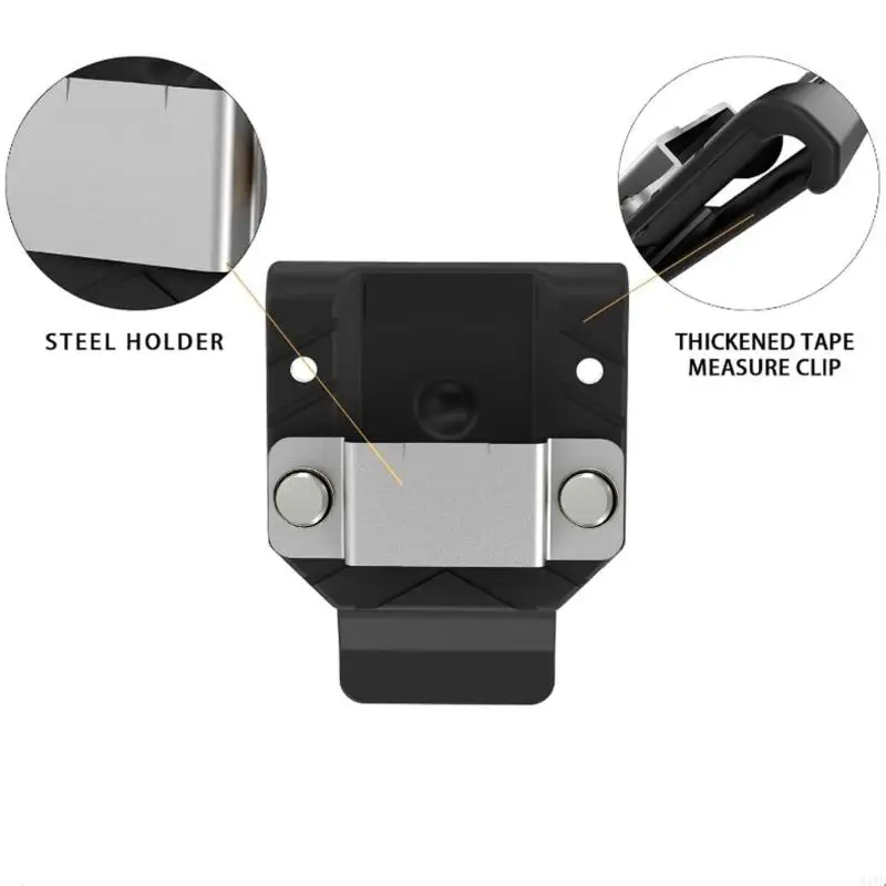 Strong Tape Measure Clip With Secure Grip Fits Most Belts And Pockets Perfect For Carpenters And Electricians M4YD