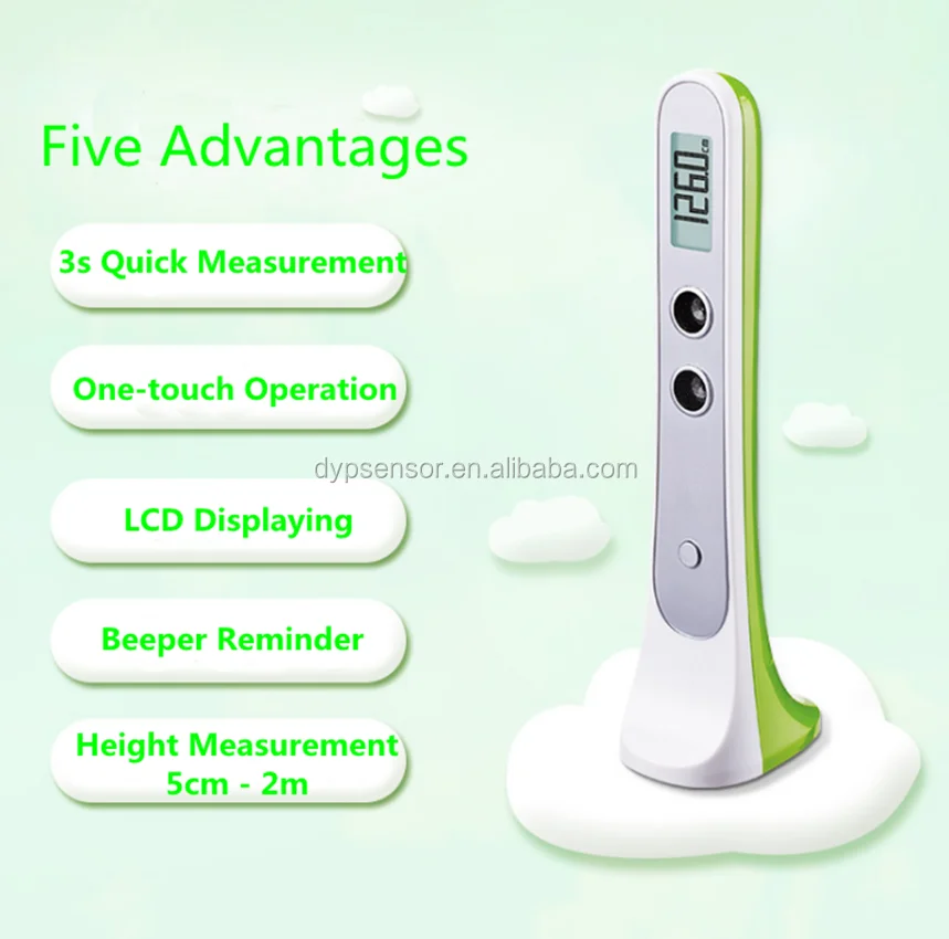 Portable ultrasound stadiometer for heightUltrasonic height meter
