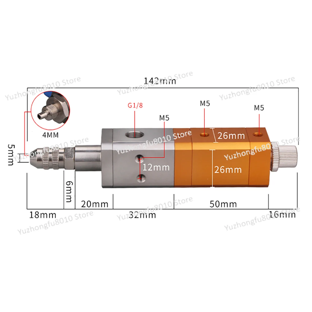 

MY-2626 UV Dispensing Valve Anti-Drip Silicone Valve Suck Back Epoxy Silicone Resin Glue Pneumatic Precision Dispensing Valve
