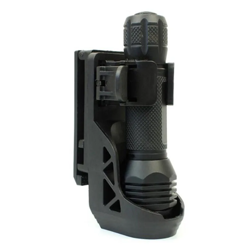 Lanterna Tactical Coldre com Lever Side Lock System, Geral Conjunto de Tocha, 360 ° Rotating Plastic, Quick Unplug, Novo