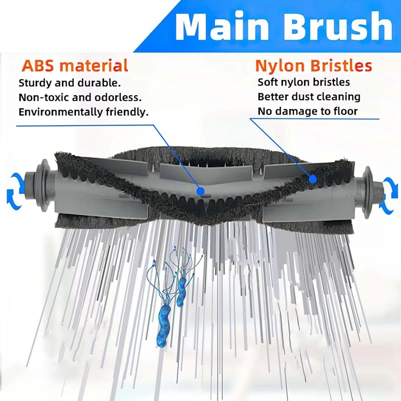 Ersatzteile Haupt bürste für Airrobo P20 Roboter Staubsauger Roll bürste einfache Installation für effektive Reinigung