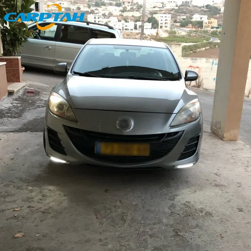 

Car LED DRL 12V Daylights For Mazda3 Mazda 3 2011 2012 2013 Yellow Turn Signal Daytime Running Light Car Foglamp
